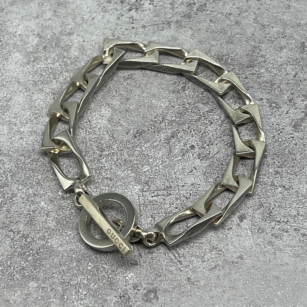Gucci Vintage Figaro Bracelet Silver