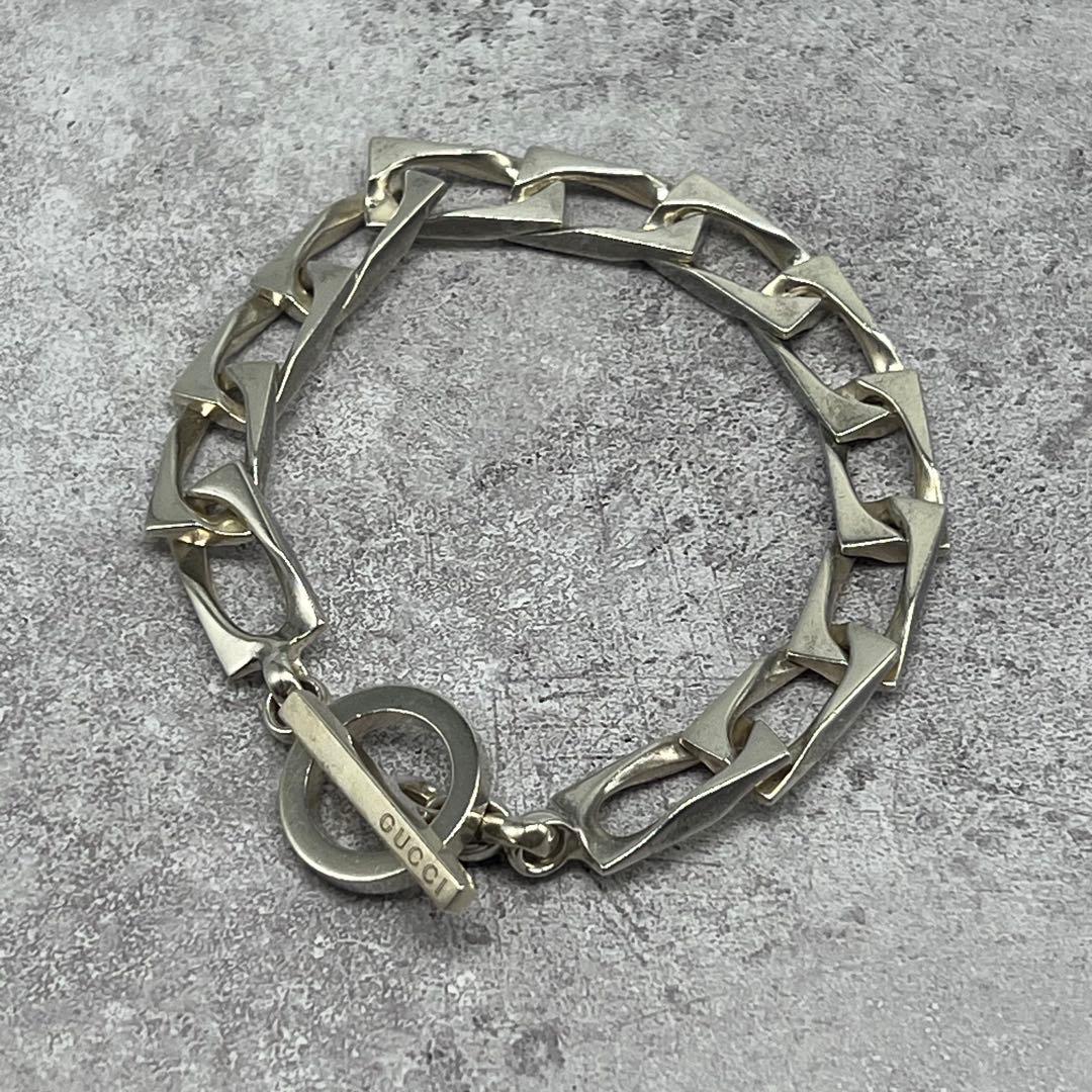 Gucci Vintage Figaro Bracelet Silver