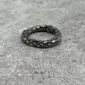 Bottega Veneta Intrecciato Ring Silver