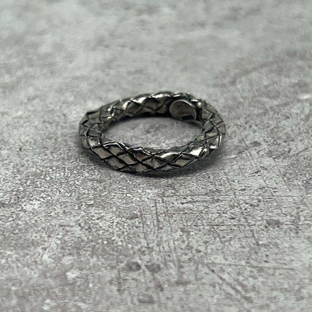 Bottega Veneta Intrecciato Ring Silver