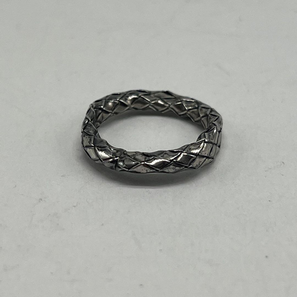 Bottega Veneta Intrecciato Ring Silver — view 3