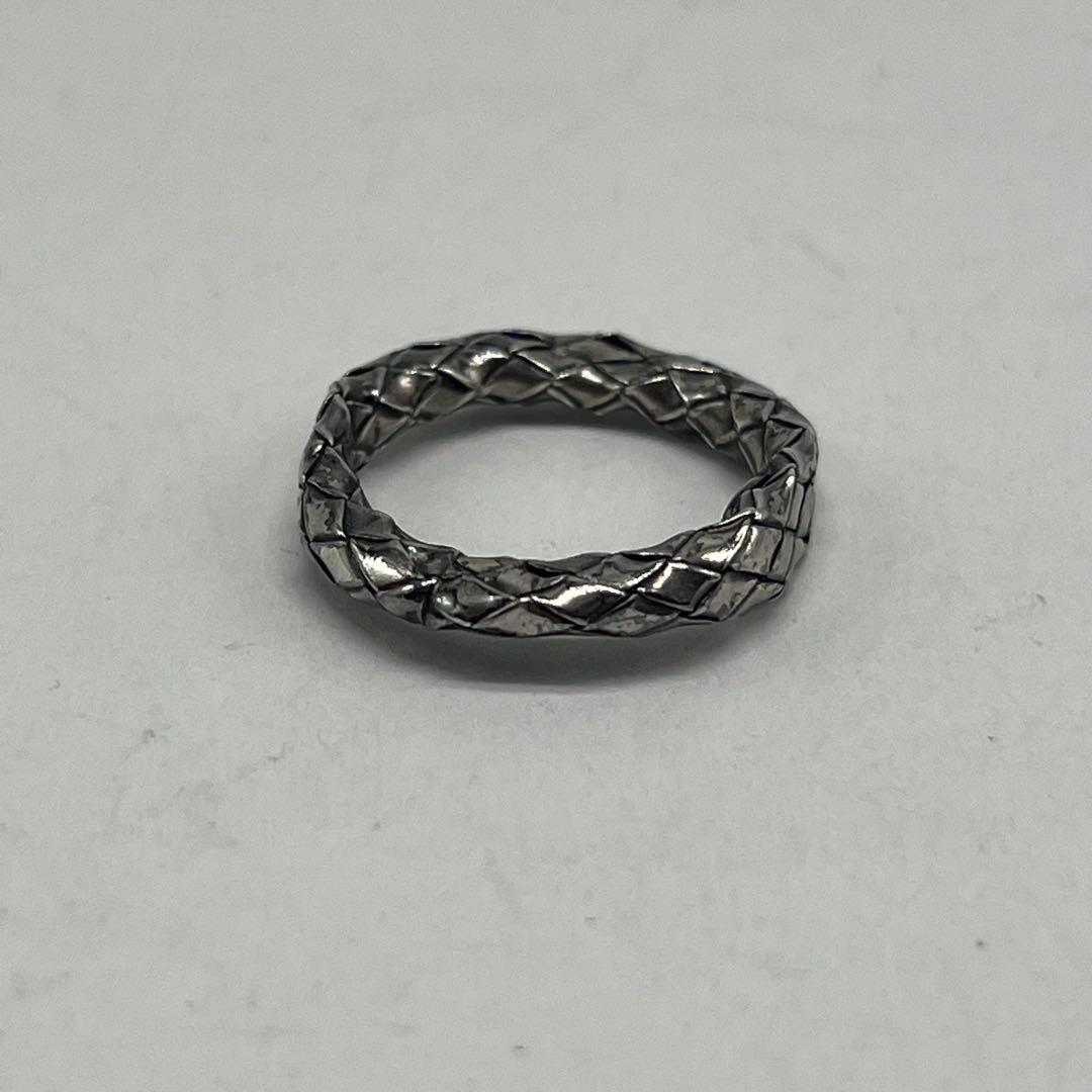 Bottega Veneta Intrecciato Ring Silver — view 3