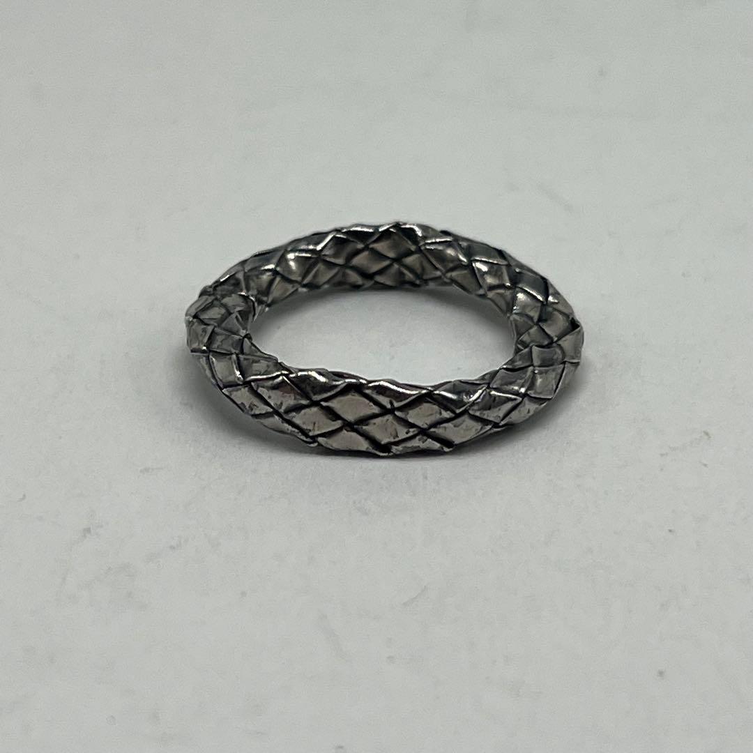 Bottega Veneta Intrecciato Ring Silver — view 4