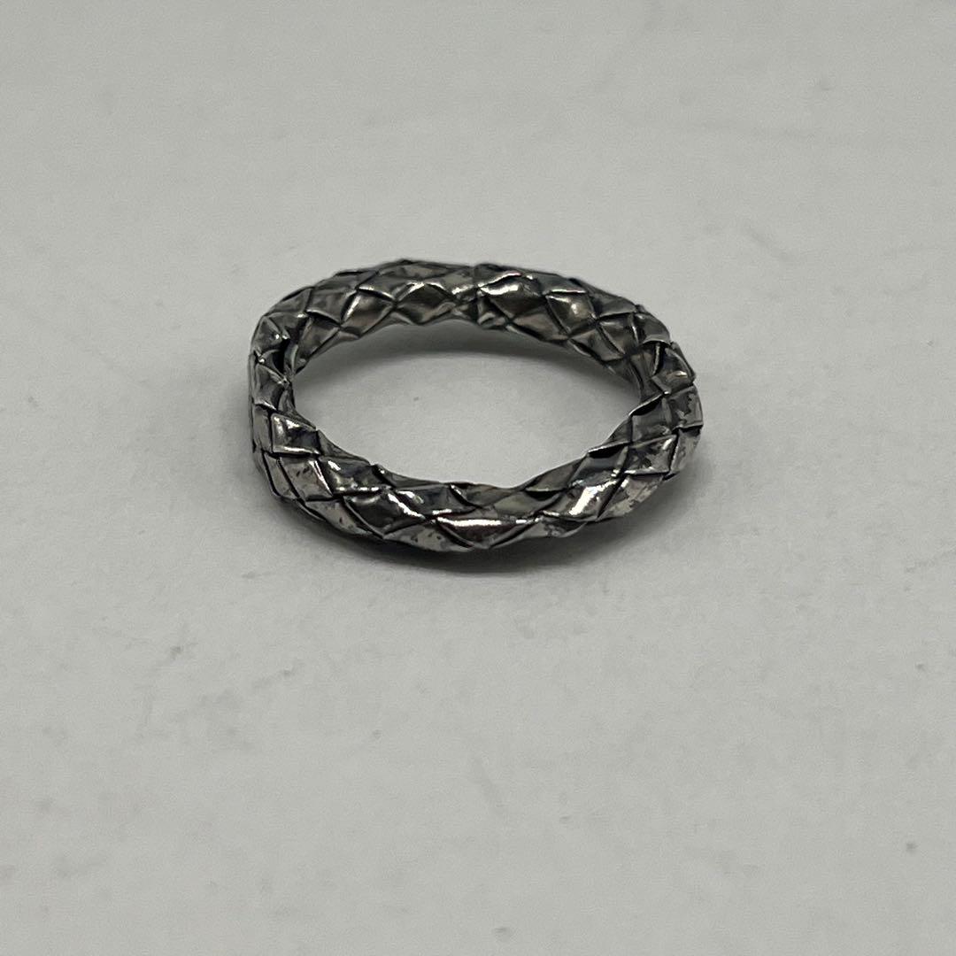 Bottega Veneta Intrecciato Ring Silver — view 5