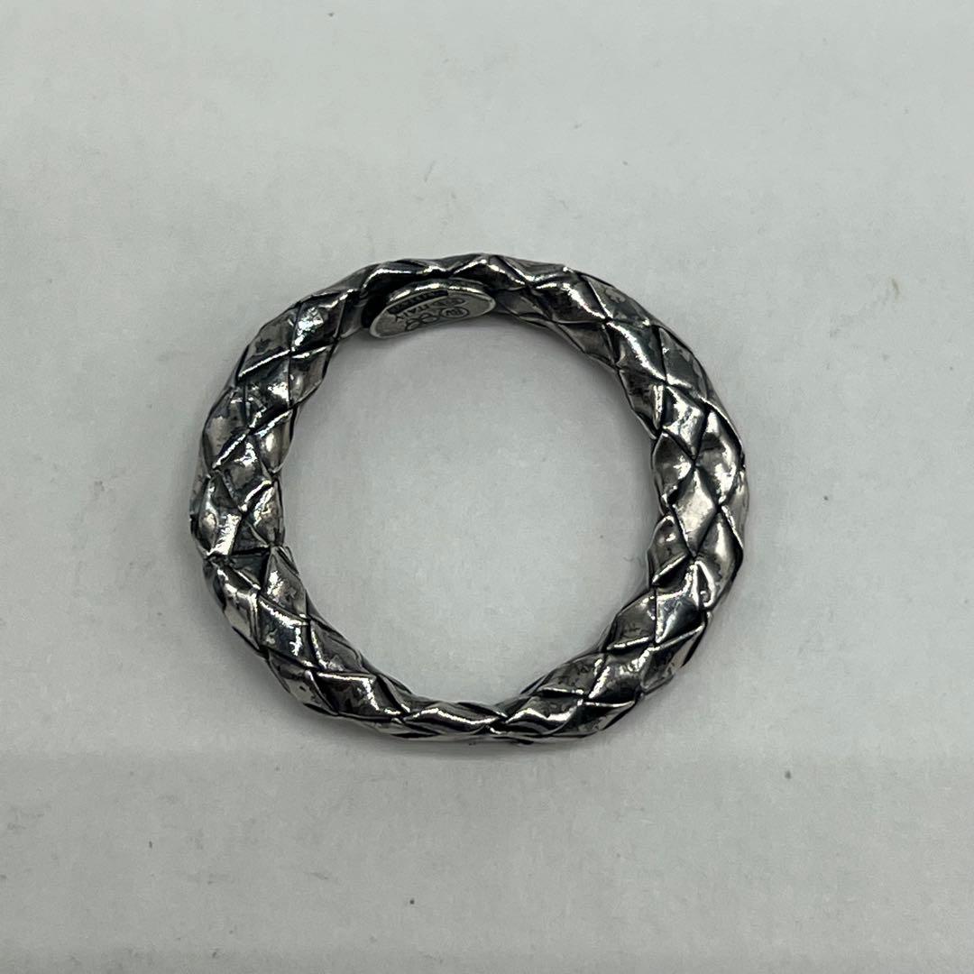 Bottega Veneta Intrecciato Ring Silver — view 7