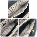 Louis Vuitton Monogram Empreinte Montaigne MM Noir Black Handbag — view 4
