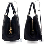 Louis Vuitton Monogram Empreinte Montaigne MM Noir Black Handbag — view 6