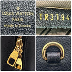 Louis Vuitton Monogram Empreinte Montaigne MM Noir Black Handbag — view 9