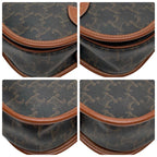 Celine Macadam Triomphe Falco Shoulder Bag Brown — view 6