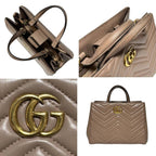 Gucci GG Marmont Quilted Tote Bag — view 8