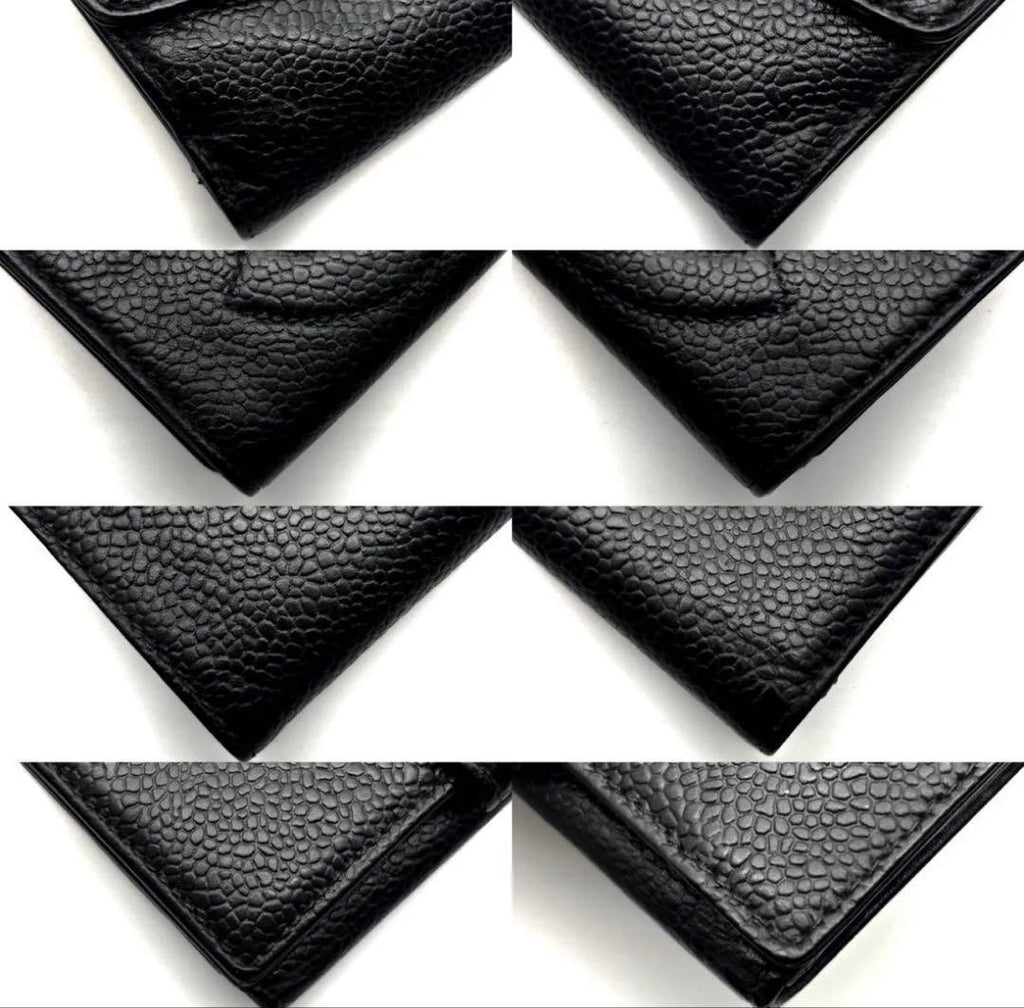 Chanel Wallet Jumbo CC Logo Caviar Hook Bifold — view 7
