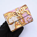 Fendi Fender Che Trifold Wallet Collaboration Pink