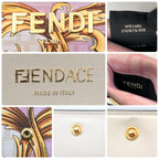 Fendi Fender Che Trifold Wallet Collaboration Pink — view 9