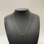 Dior Clair de Lune CD Logo Necklace Rhinestone — view 6