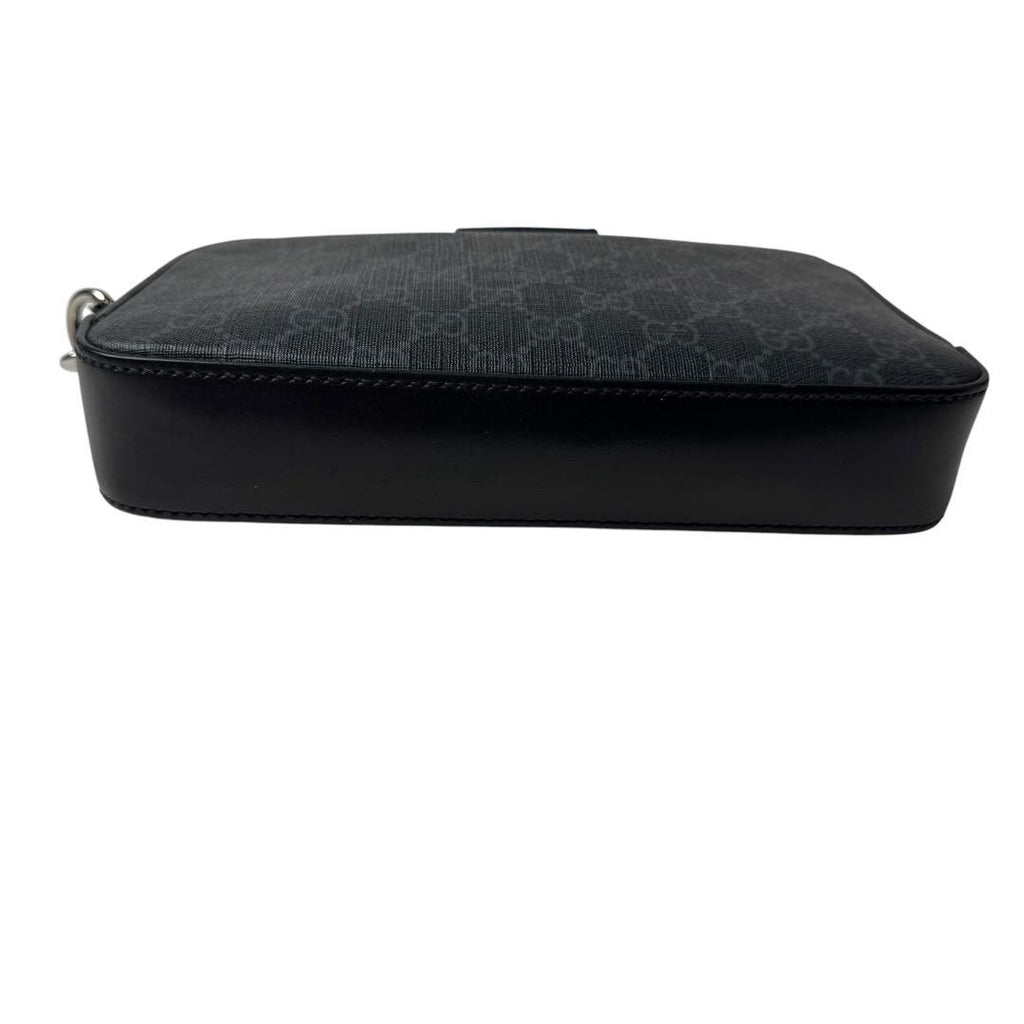 Gucci GG Supreme Pouch Clutch Black — view 6