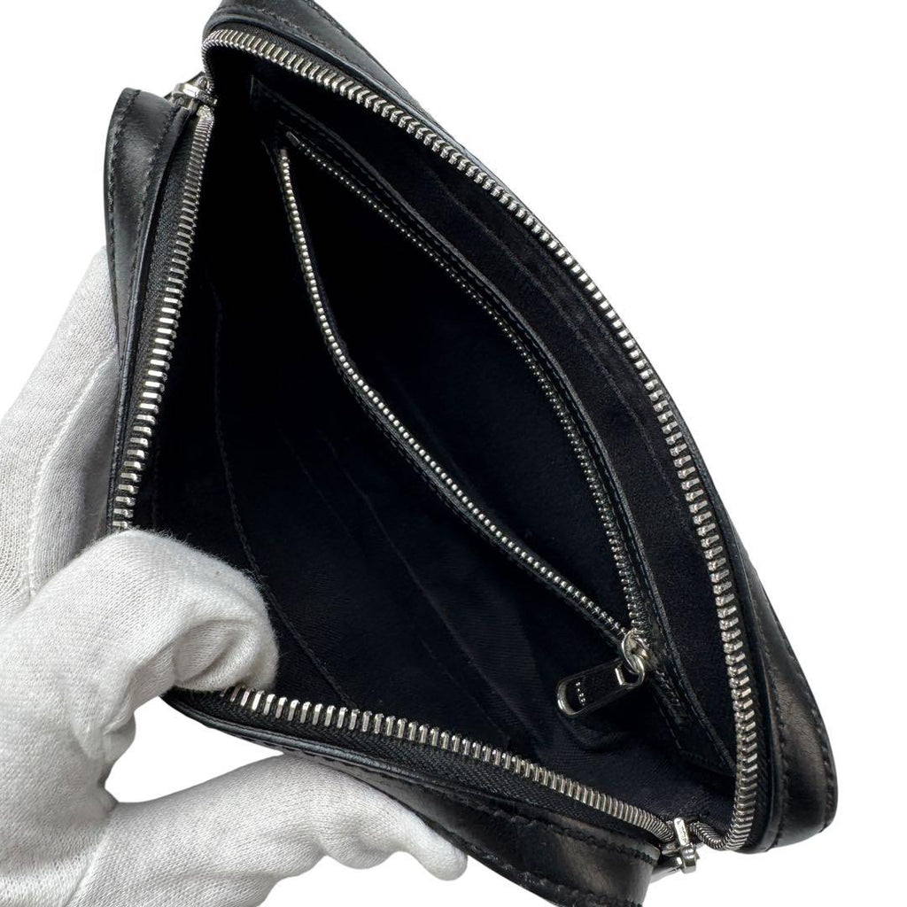 Gucci GG Supreme Pouch Clutch Black — view 7