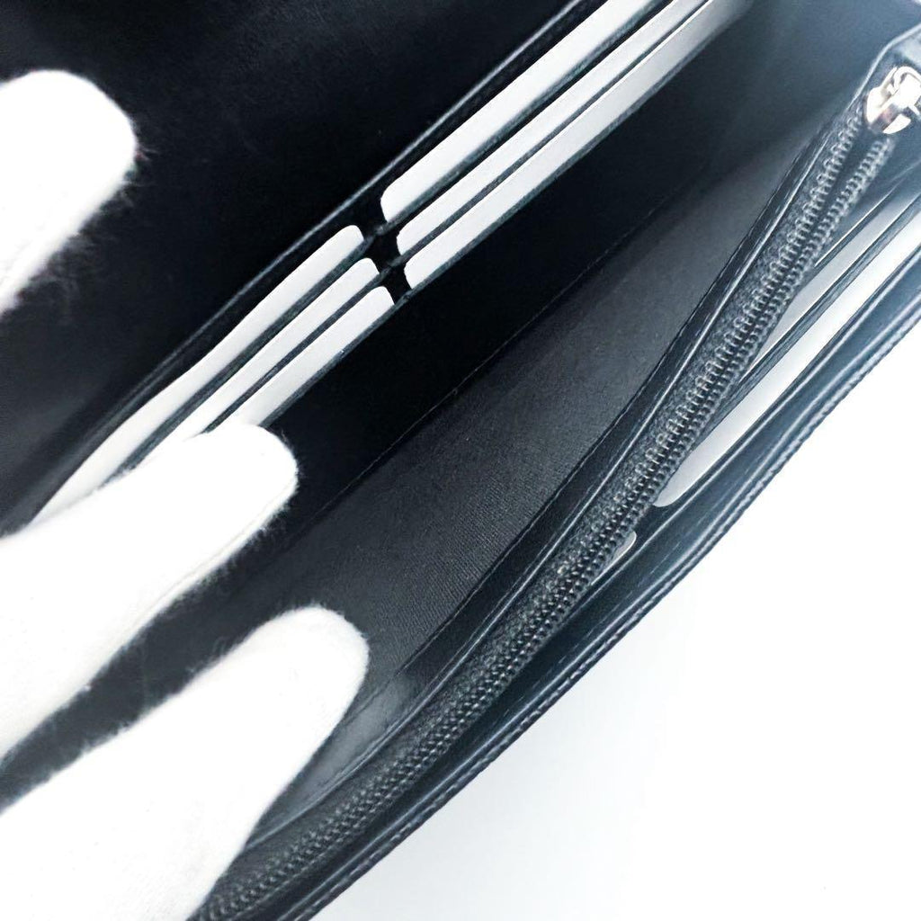 Chanel Wallet Coco Stitch Caviar Leather Flap — view 7