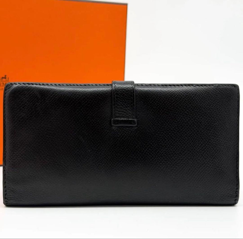 Hermes Bearn Classic Veau Epsom Black Bifold Wallet — view 3