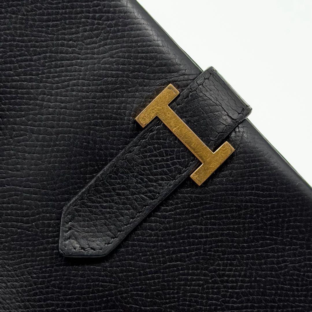 Hermes Bearn Classic Veau Epsom Black Bifold Wallet — view 4
