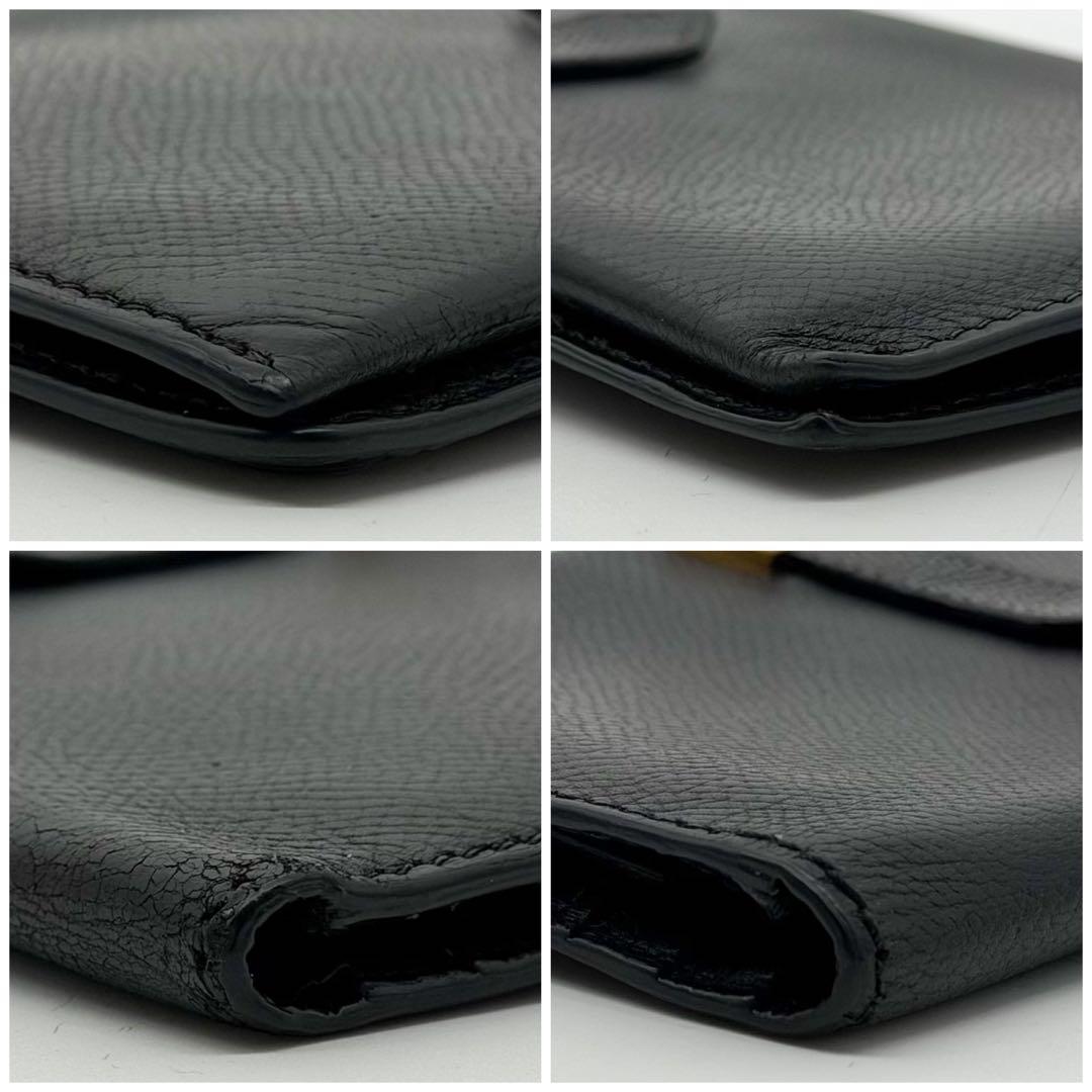 Hermes Bearn Classic Veau Epsom Black Bifold Wallet — view 6
