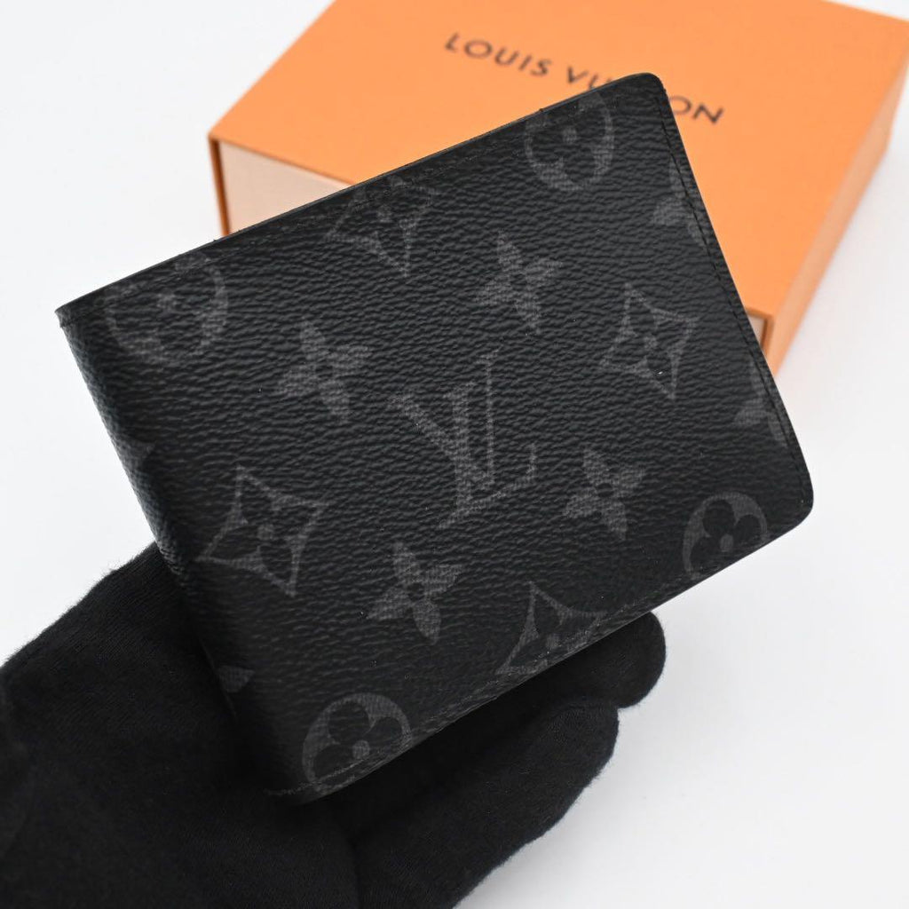 Louis Vuitton Monogram Eclipse Multiple Bifold Wallet Black