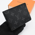Louis Vuitton Monogram Eclipse Multiple Bifold Wallet Black