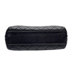 Chanel Lambskin Quilted Chain Shoulder Bag Black — view 5