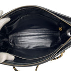 Chanel Lambskin Quilted Chain Shoulder Bag Black — view 8