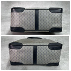 Gucci GG Handbag Navy Beige Leather Logo — view 8