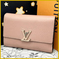 Louis Vuitton Portefeuille Capucines Compact Pink Folded Wallet