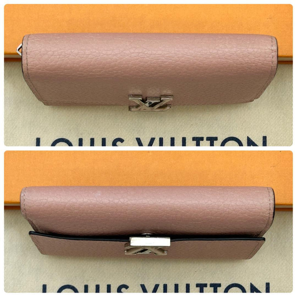 Louis Vuitton Portefeuille Capucines Compact Pink Folded Wallet — view 3