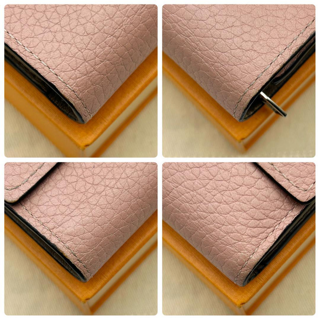 Louis Vuitton Portefeuille Capucines Compact Pink Folded Wallet — view 5