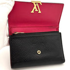 Louis Vuitton Wallet Portefeuille Capucines Compact Black — view 3