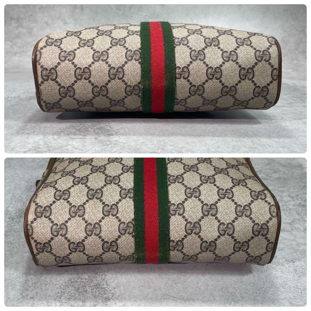 Gucci GG Sherry Line Clutch Brown Leather — view 6