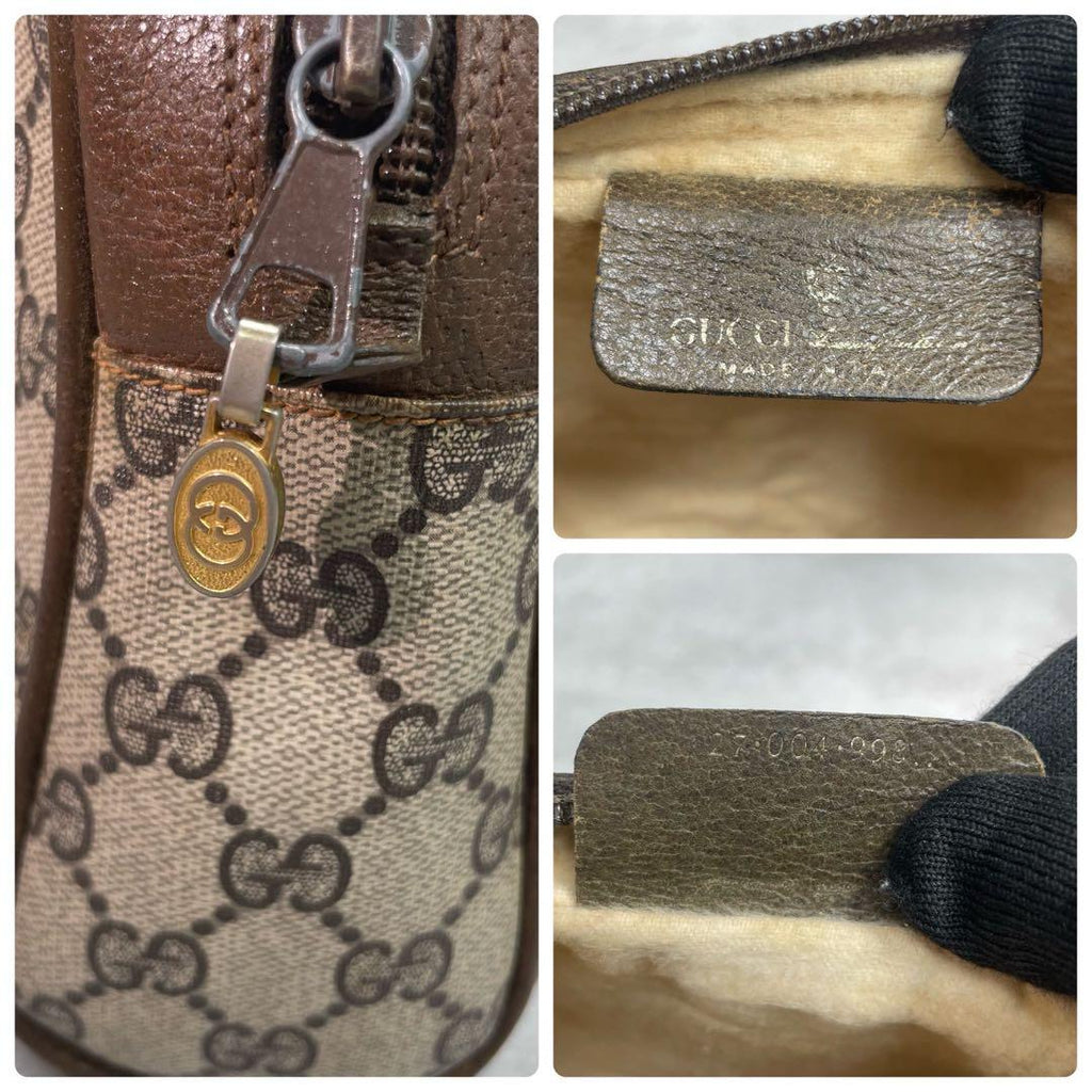 Gucci GG Sherry Line Clutch Brown Leather — view 8