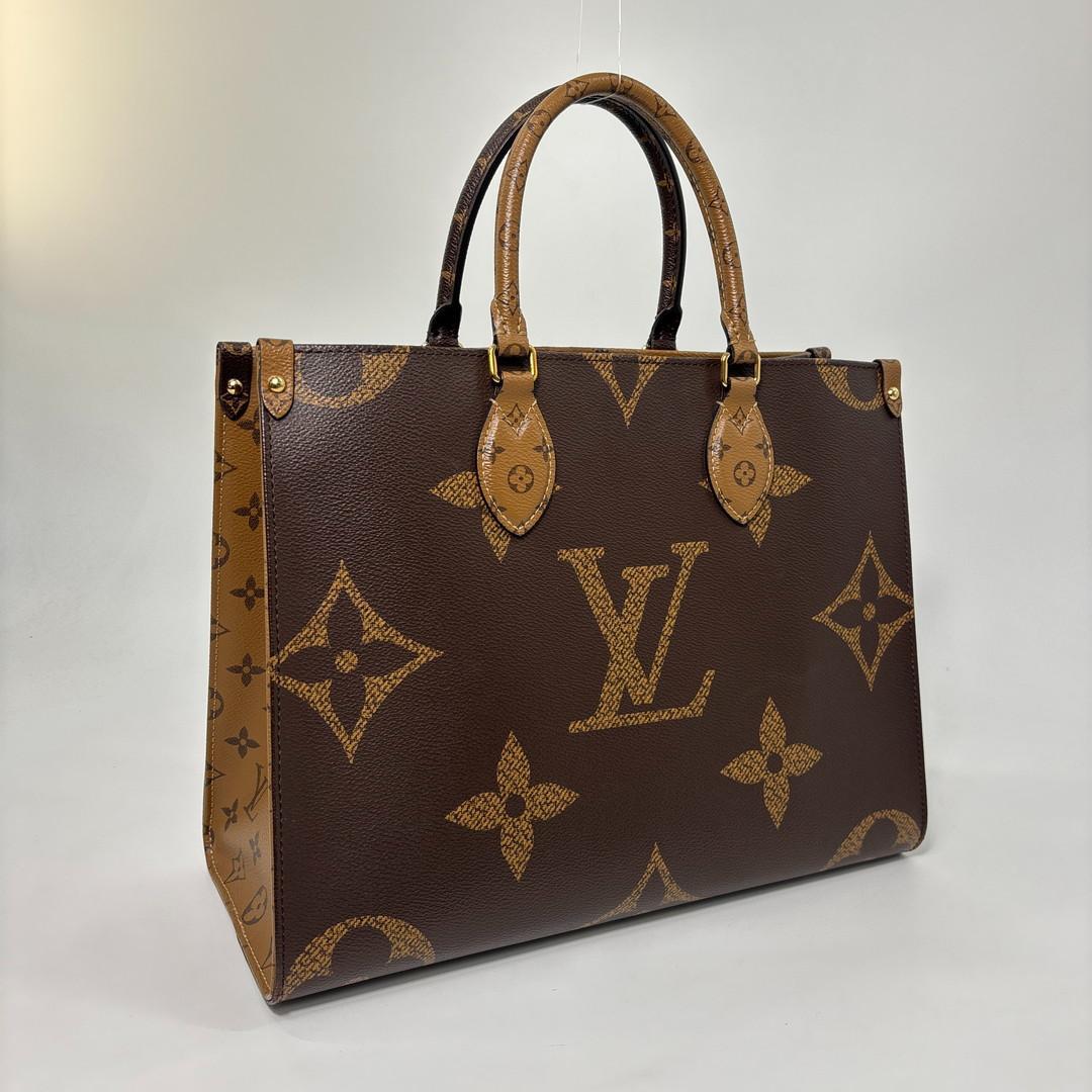 Louis Vuitton Giant Monogram Reverse On The Go MM Tote Bag — view 3