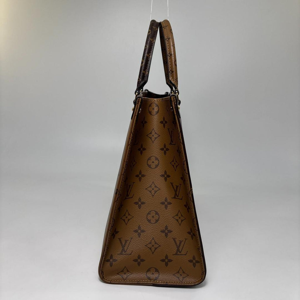 Louis Vuitton Giant Monogram Reverse On The Go MM Tote Bag — view 4