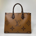 Louis Vuitton Giant Monogram Reverse On The Go MM Tote Bag — view 5