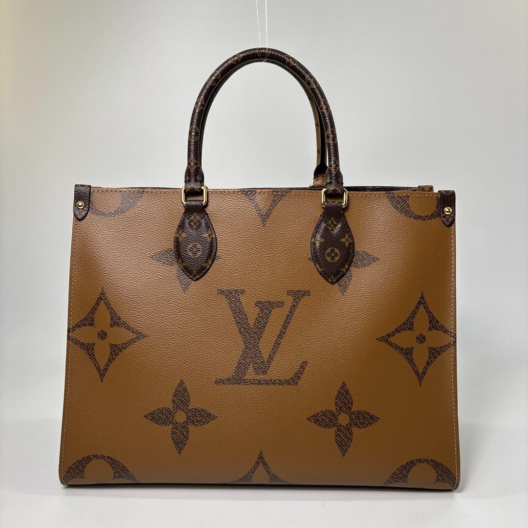 Louis Vuitton Giant Monogram Reverse On The Go MM Tote Bag — view 5