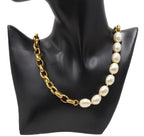 Chanel CC Logo Faux Pearl Long Chain Necklace — view 2