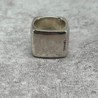 Chanel Wide Logo Square Ring