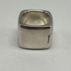 Chanel Wide Logo Square Ring — view 2