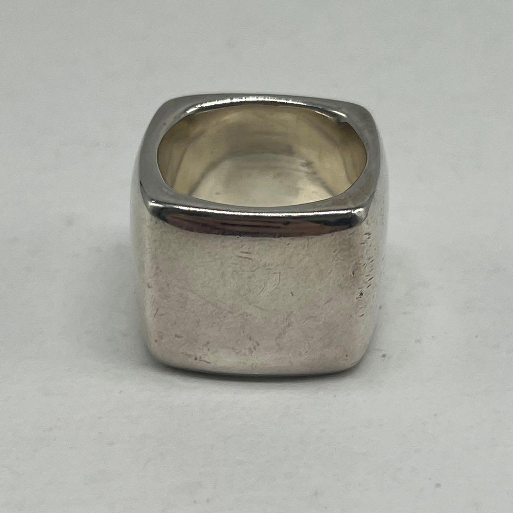 Chanel Wide Logo Square Ring — view 4