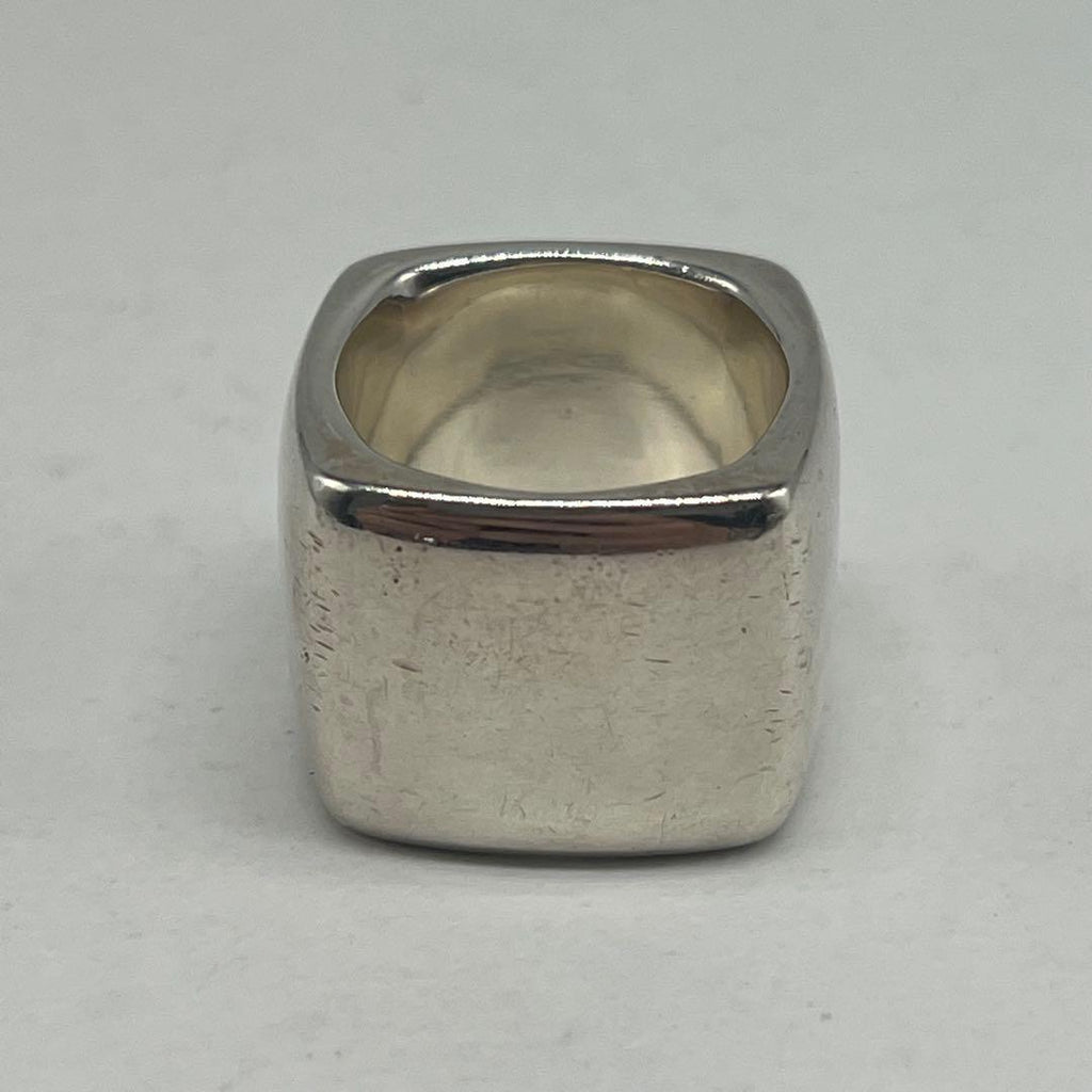 Chanel Wide Logo Square Ring — view 5