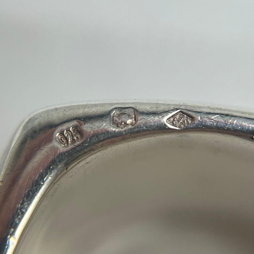 Chanel Wide Logo Square Ring — view 6