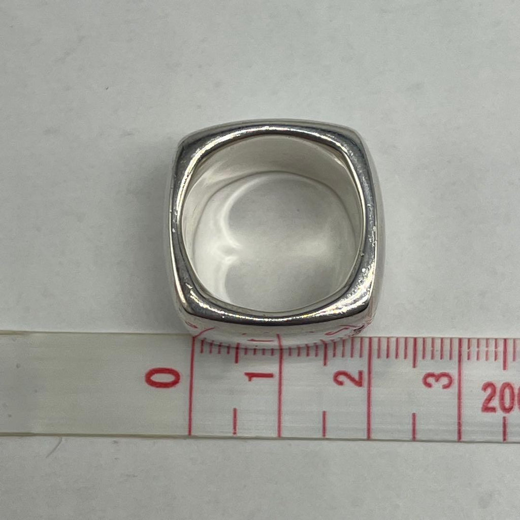 Chanel Wide Logo Square Ring — view 9