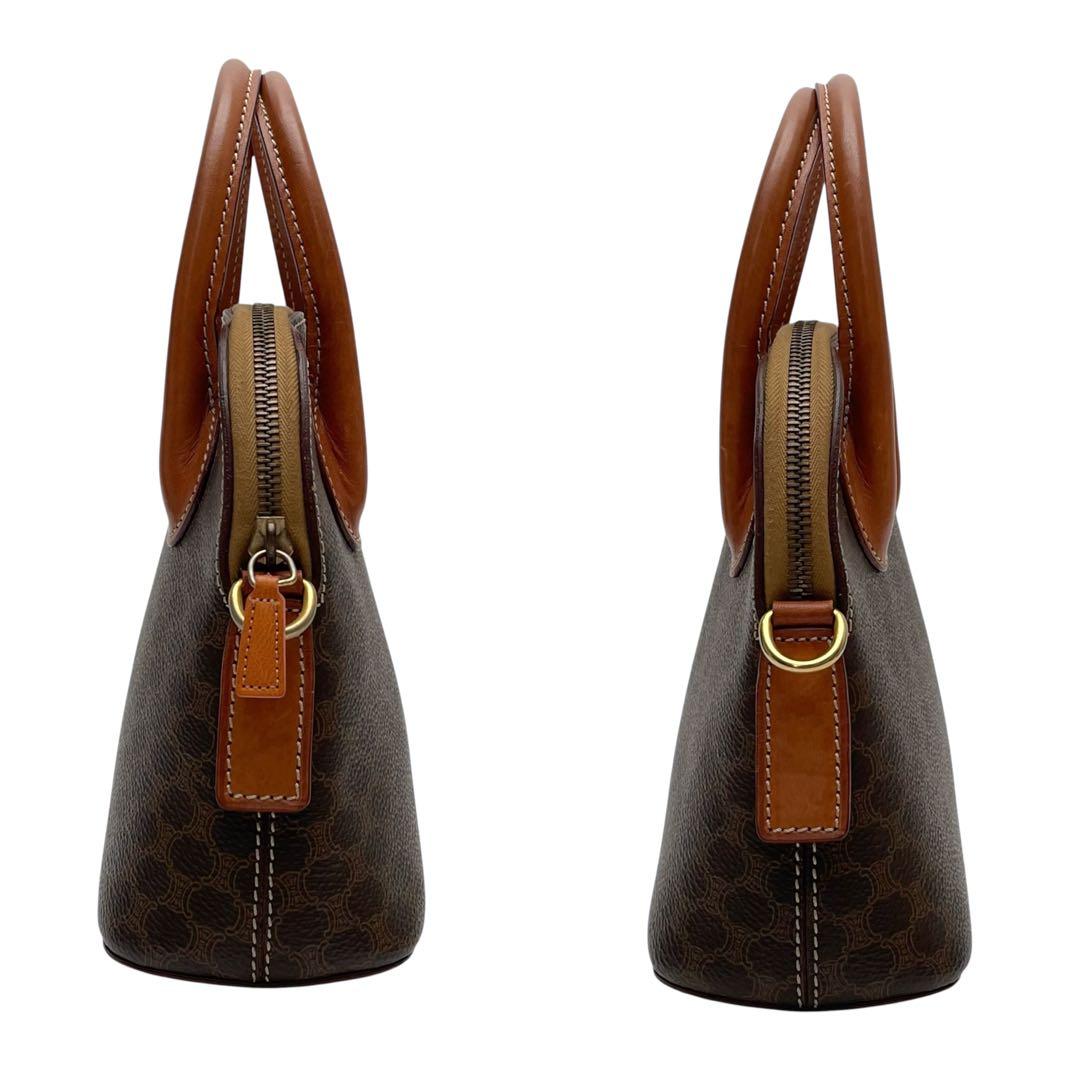 Celine Leather Macadam Triomphe 2-Way Bag — view 3