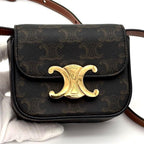 Celine Triomphe Canvas Mini Claude Shoulder Bag — view 2