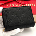 Louis Vuitton Wallet Portefeuille Clair Monogram Empreinte Black