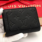 Louis Vuitton Wallet Portefeuille Clair Monogram Empreinte Black